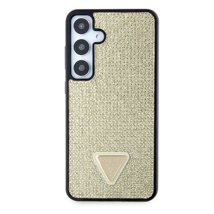 Θήκη για Samsung Galaxy S24+ S926, Guess, Rhinestone Triangle Logo, Χρυσή
