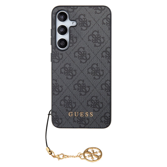 Θήκη για Samsung Galaxy S24 S921, Guess, 4G Charm, Μαύρη