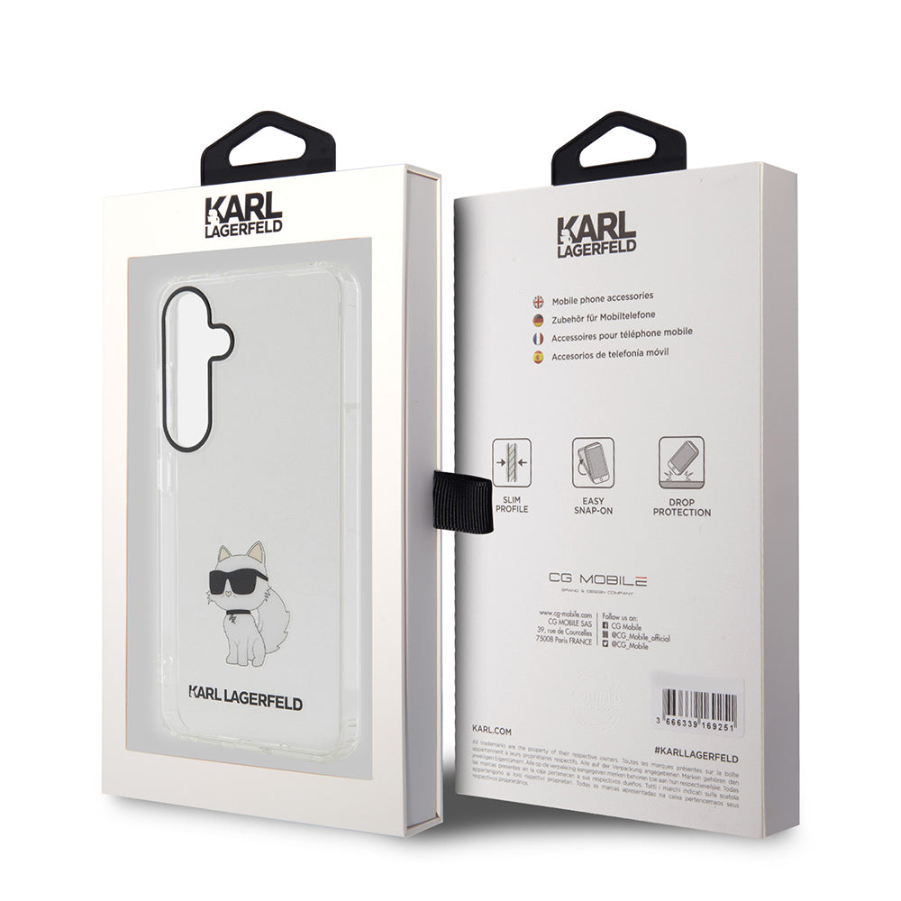 Θήκη για Samsung Galaxy S24 S921, Karl Lagerfeld, IML Luxury Choupette, Διάφανη