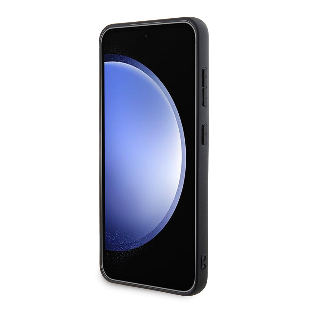 Θήκη για Samsung Galaxy S24 S921, Karl Lagerfeld, Saffiano Mono Metal Logo, Μαύρη