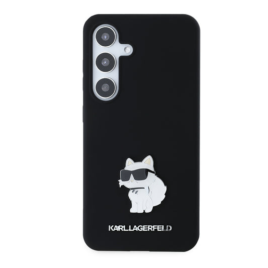 Θήκη για Samsung Galaxy S24 S921, Karl Lagerfeld, Silicone Choupette, Μαύρη