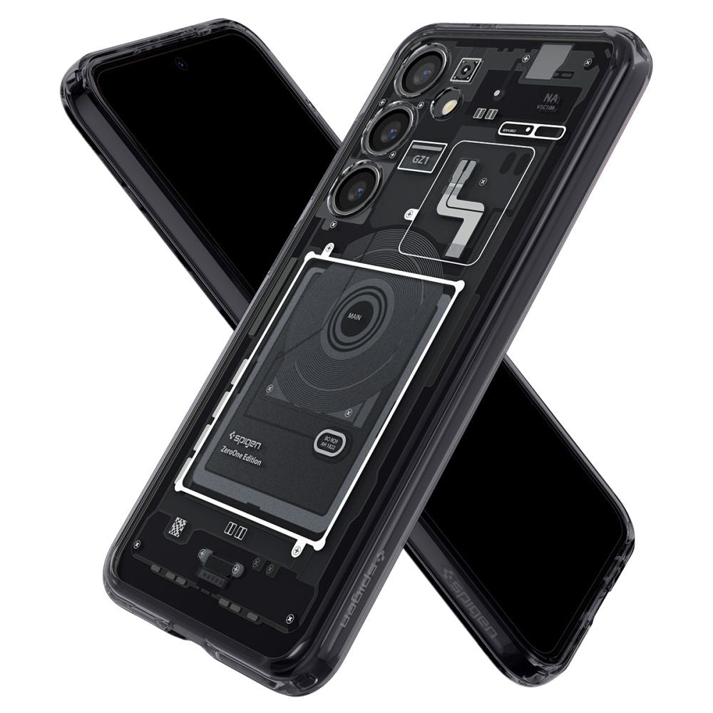 Θήκη για Samsung Galaxy S24 S921, Spigen, Ultra Hybrid Zero One, Ματ Μαύρη ACS07350