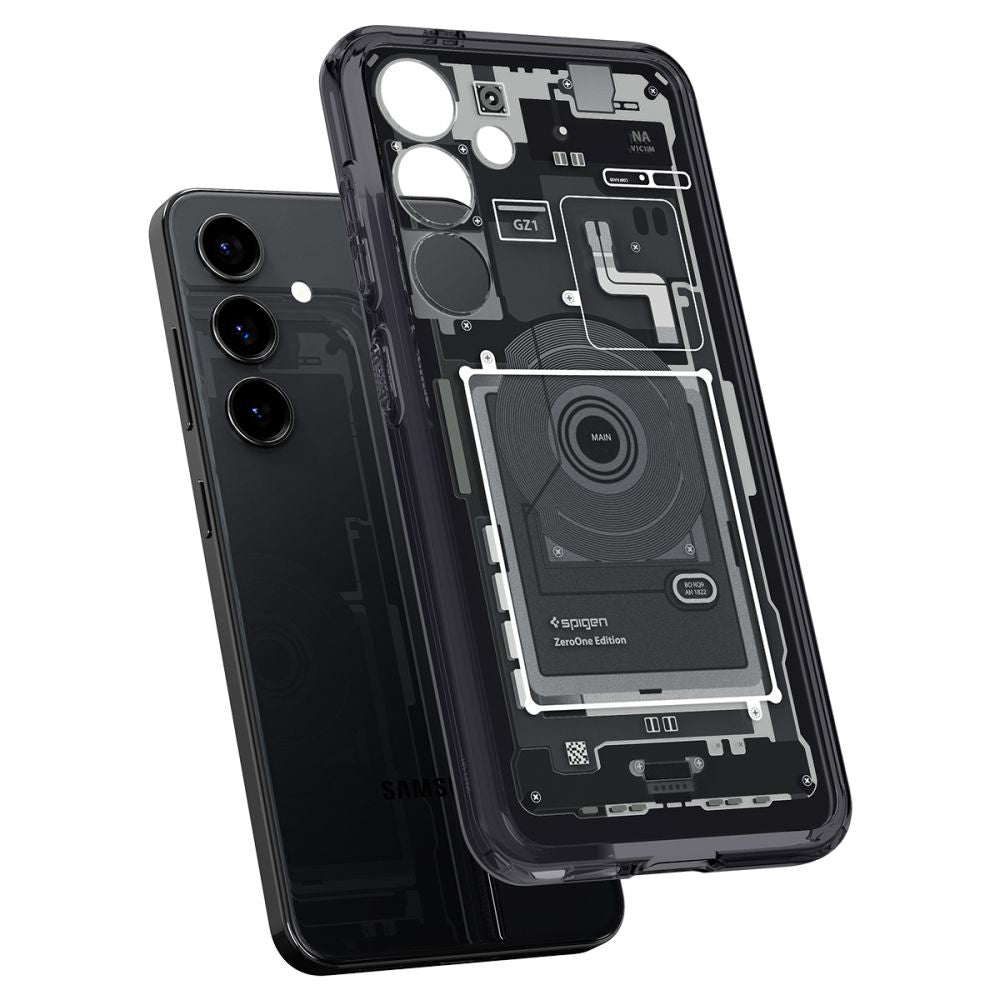 Θήκη για Samsung Galaxy S24 S921, Spigen, Ultra Hybrid Zero One, Ματ Μαύρη ACS07350