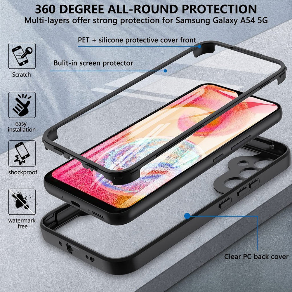 Θήκη για Samsung Galaxy S24 S921, Techsuit, ColorVerse 360, Μαύρο