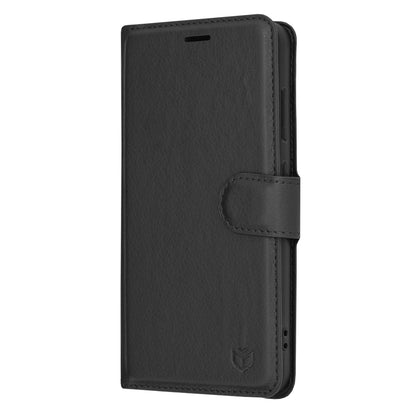 Θήκη για Samsung Galaxy S24 S921, Techsuit, Δερμάτινο Φολιο, Μαύρο