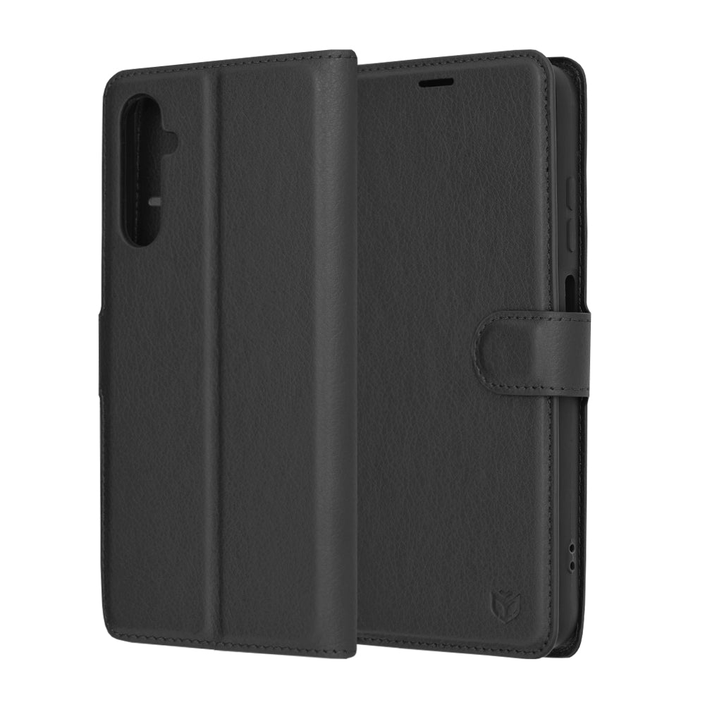 Θήκη για Samsung Galaxy S24 S921, Techsuit, Δερμάτινο Φολιο, Μαύρο