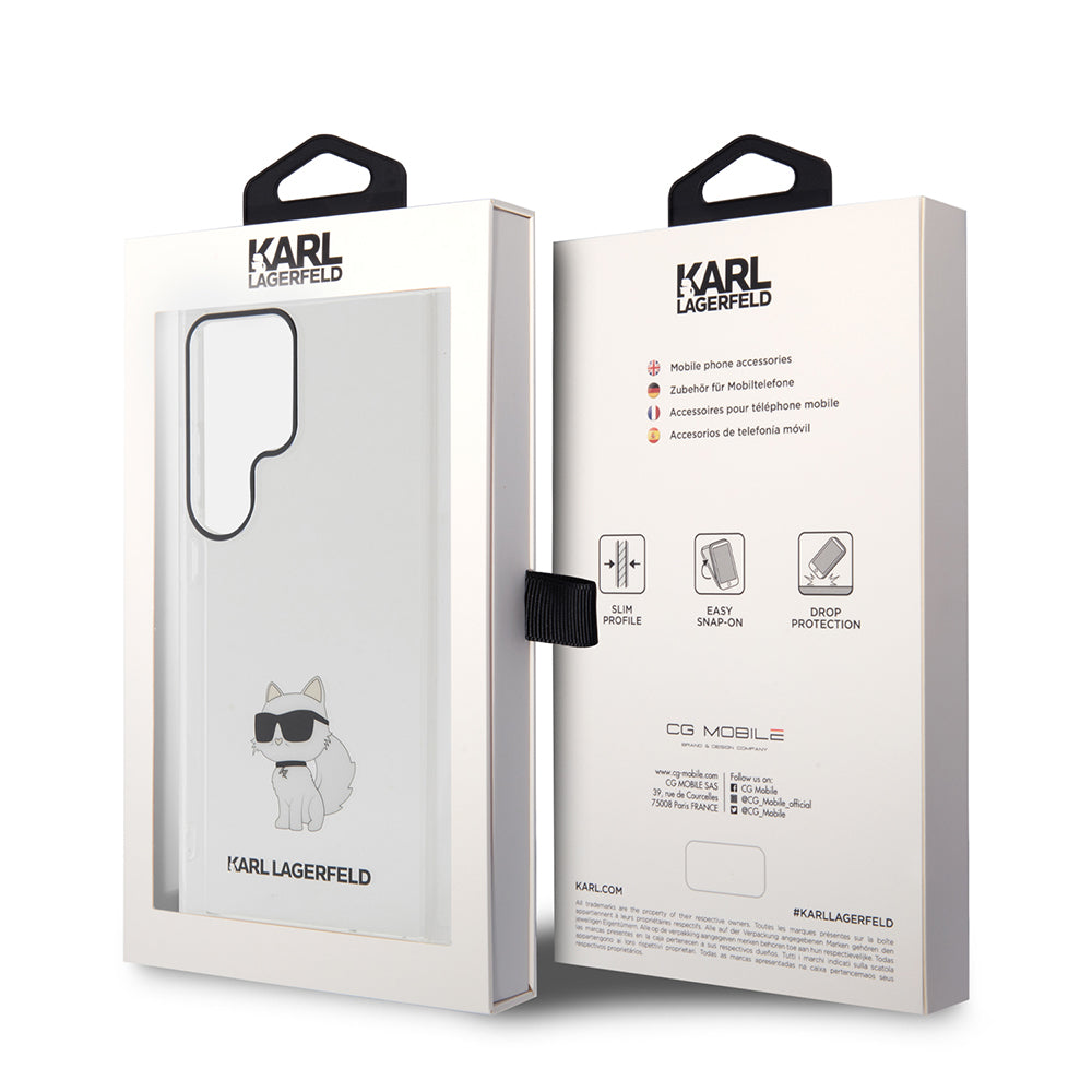 Θήκη για Samsung Galaxy S24 Ultra S928, Karl Lagerfeld, IML Luxury Choupette, Διάφανη