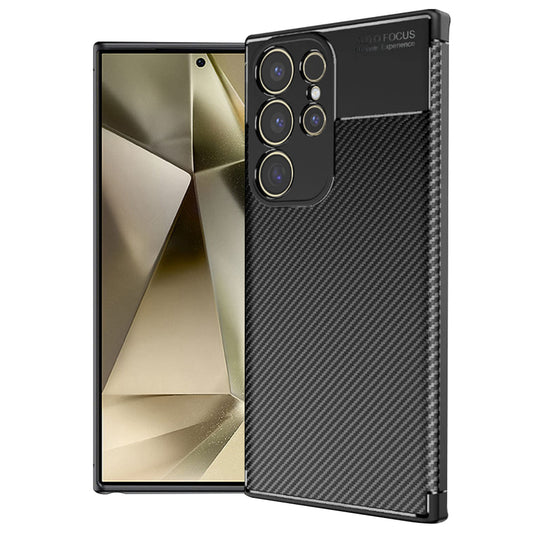 Θήκη για Samsung Galaxy S24 Ultra S928, Techsuit, CarbonFiber, Μαύρο