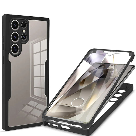 Θήκη για Samsung Galaxy S24 Ultra S928, Techsuit, ColorVerse 360, Μαύρο