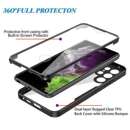 Θήκη για Samsung Galaxy S24 Ultra S928, Techsuit, ColorVerse 360, Μαύρο