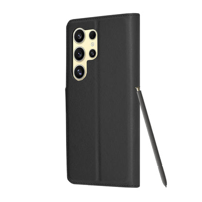 Θήκη για Samsung Galaxy S24 Ultra S928, Techsuit, Leather Folio, Μαύρο