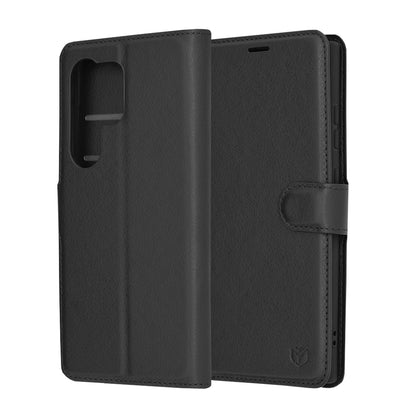 Θήκη για Samsung Galaxy S24 Ultra S928, Techsuit, Leather Folio, Μαύρο