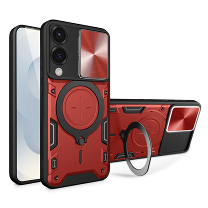 Θήκη για Samsung Galaxy S25 Edge S937, Techsuit, CamGuard Pro, Κόκκινο