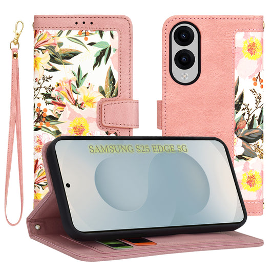 Θήκη για Samsung Galaxy S25 Edge S937, Techsuit, FlipCraft, Ροζ