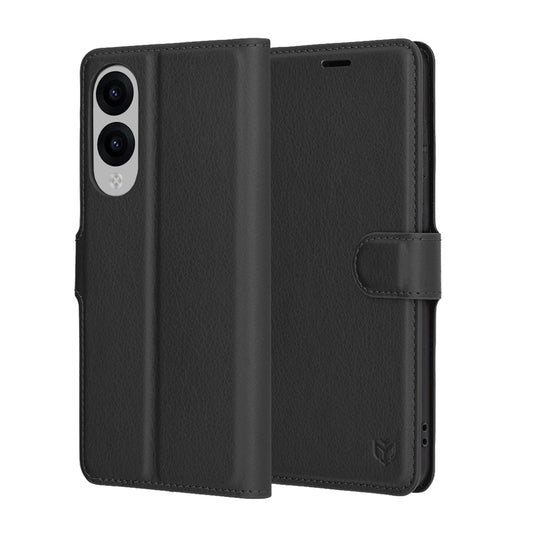 Θήκη για Samsung Galaxy S25 Edge S937, Techsuit, Leather Folio, Μαύρο