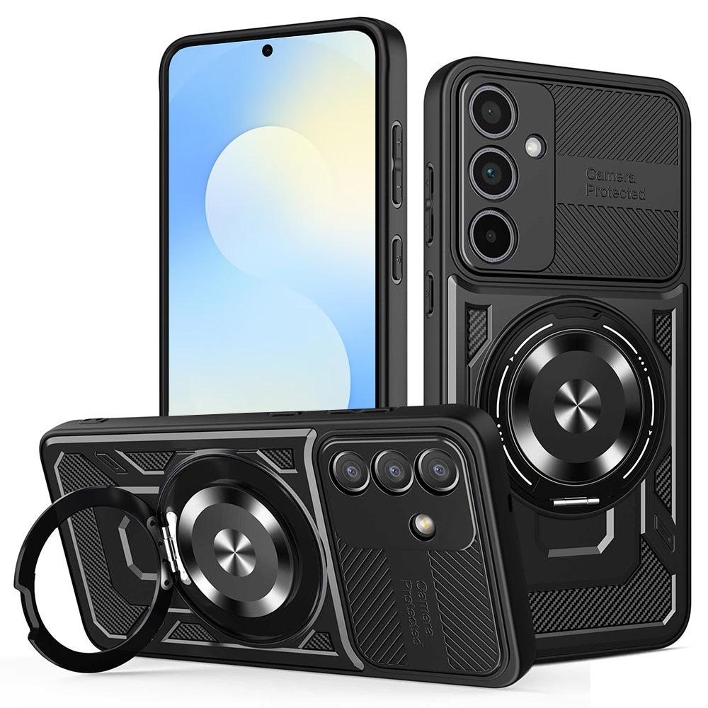 Θήκη για Samsung Galaxy S25 FE, Techsuit, RuggedCam, Μαύρο