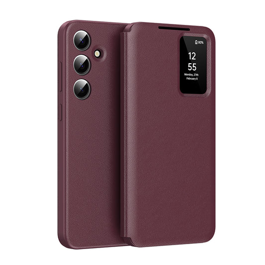Θήκη για Samsung Galaxy S25 FE, Techsuit, SmartView, Κόκκινο