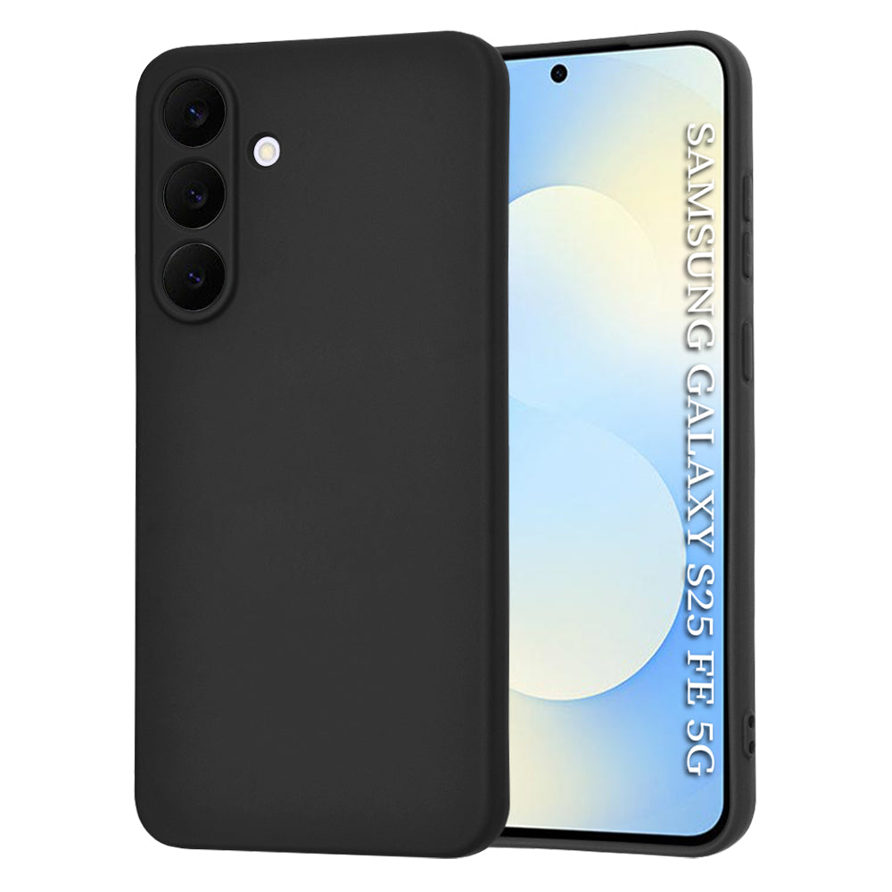 Case for Samsung Galaxy S25 FE, Techsuit, SoftFlex, Black