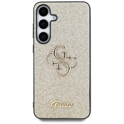 Θήκη για Samsung Galaxy S25+ S936, Guess, Glitter Big 4G Script, Χρυσή