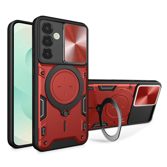Θήκη για Samsung Galaxy S25+ S936, Techsuit, CamGuard Pro, Κόκκινο