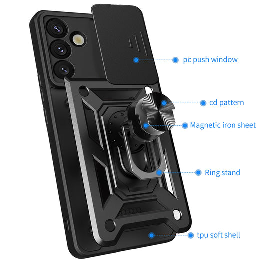Θήκη για Samsung Galaxy S25+ S936, Techsuit, CamShield, Ροζ