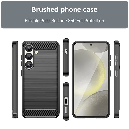 Θήκη για Samsung Galaxy S25+ S936, Techsuit, Carbon, Μαύρο