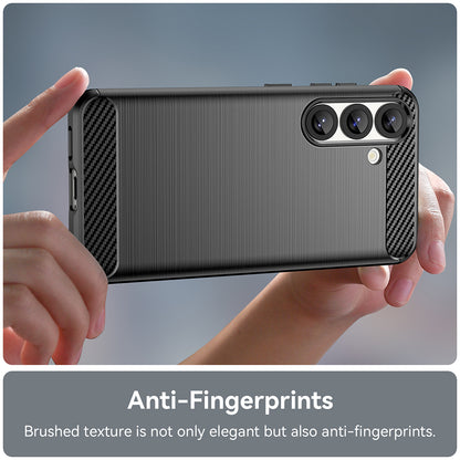 Case for Samsung Galaxy S25+ S936, Techsuit, Carbon, Black