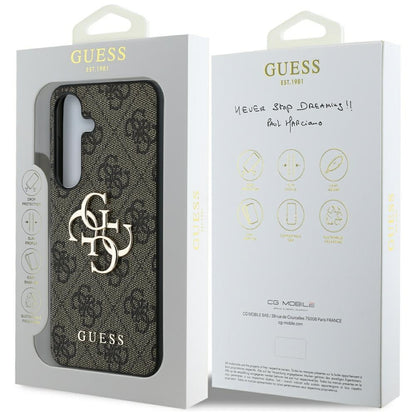 Θήκη για Samsung Galaxy S25 S931, Guess, 4G Big Logo, Καφέ