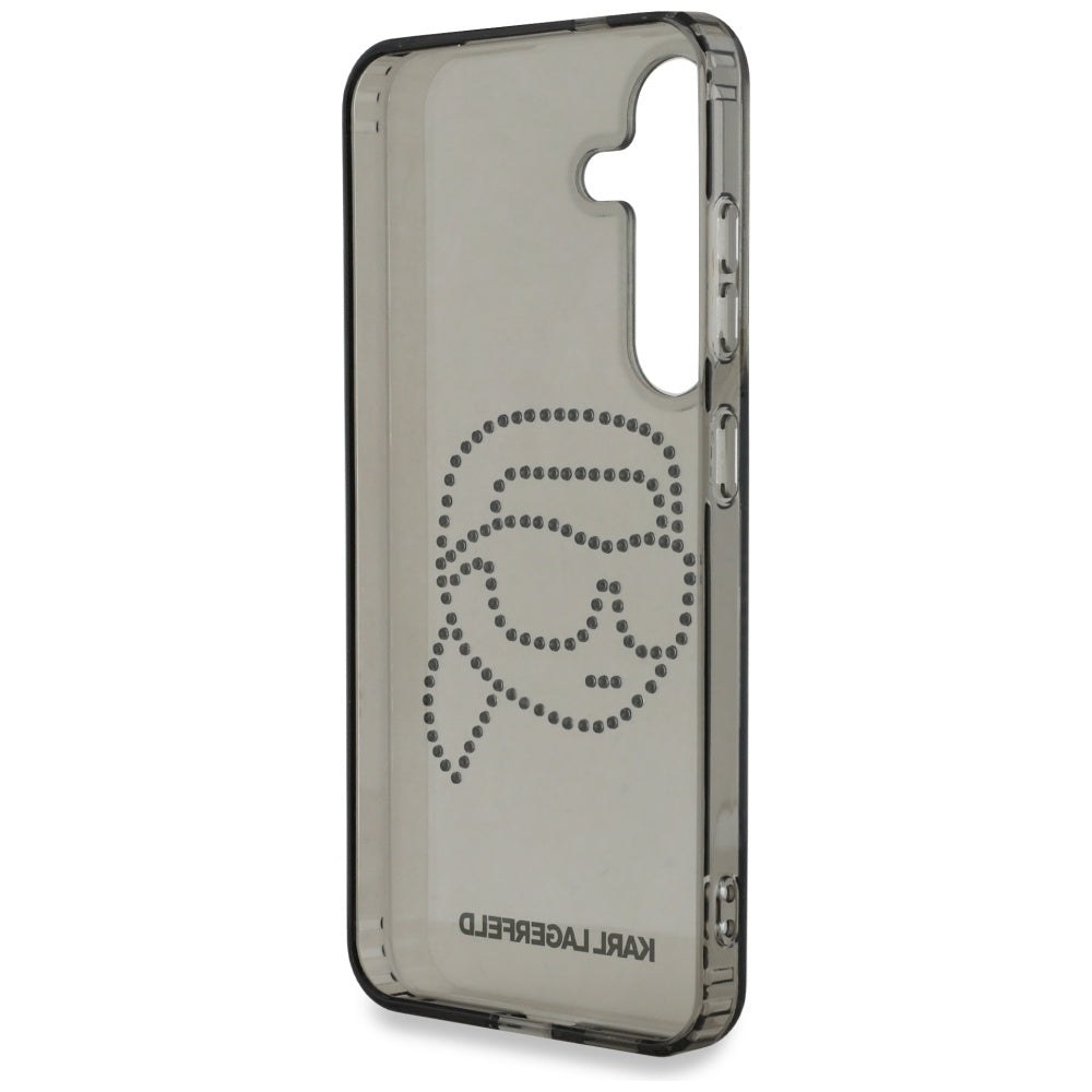 Θήκη για Samsung Galaxy S25 S931, Karl Lagerfeld, IML Rhinestones Karl's Head, Μαύρη