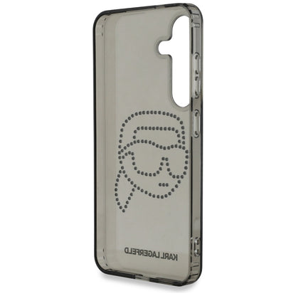 Θήκη για Samsung Galaxy S25 S931, Karl Lagerfeld, IML Rhinestones Karl's Head, Μαύρη