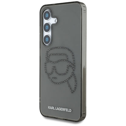 Θήκη για Samsung Galaxy S25 S931, Karl Lagerfeld, IML Rhinestones Karl's Head, Μαύρη