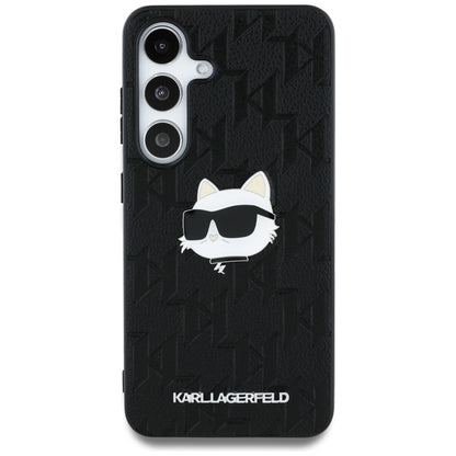 Θήκη για Samsung Galaxy S25 S931, Karl Lagerfeld, Monogram Choupette's Head, Μαύρη
