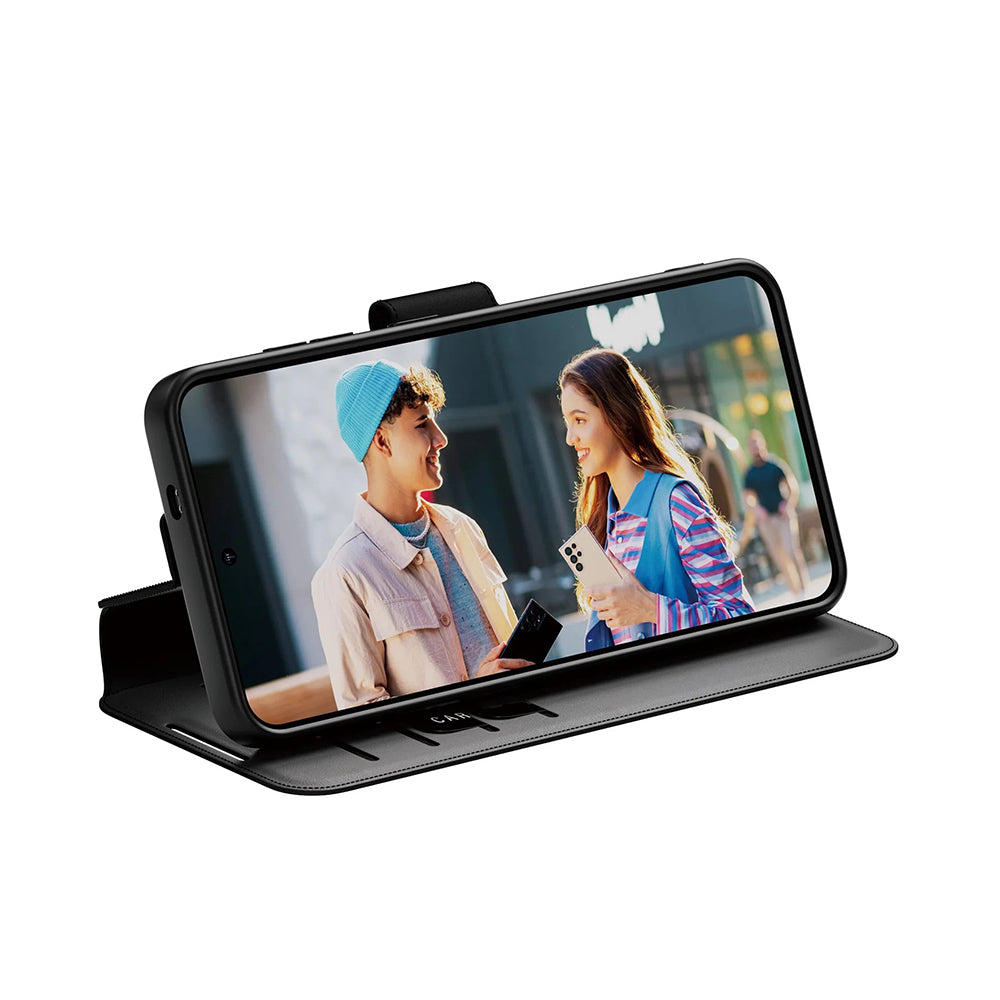 Θήκη για Samsung Galaxy S25 S931, PanzerGlass, με χαρακτηριστικό Kickstand Wallet, Μαύρη
