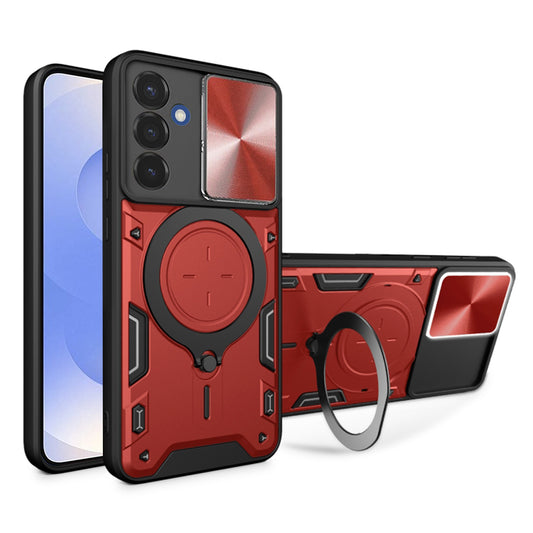 Θήκη για Samsung Galaxy S25 S931, Techsuit, CamGuard Pro, Κόκκινο