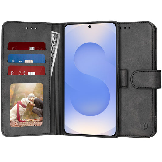 Θήκη για Samsung Galaxy S25 S931, Techsuit, Diary Book, Μαύρη