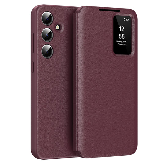 Θήκη για Samsung Galaxy S25 S931, Techsuit, SmartView, Κόκκινο