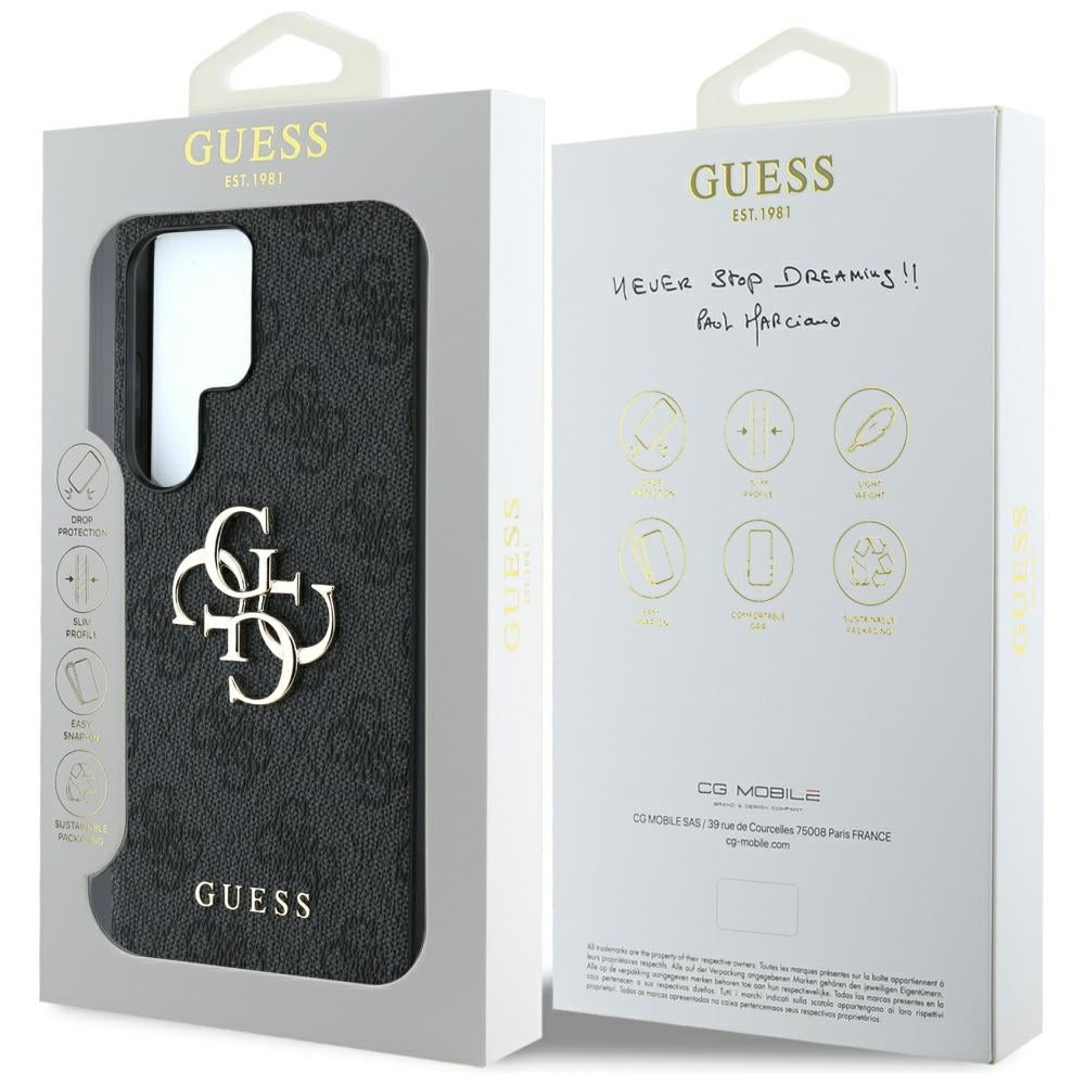 Θήκη για Samsung Galaxy S25 Ultra S938, Guess, 4G Big Logo, Μαύρη