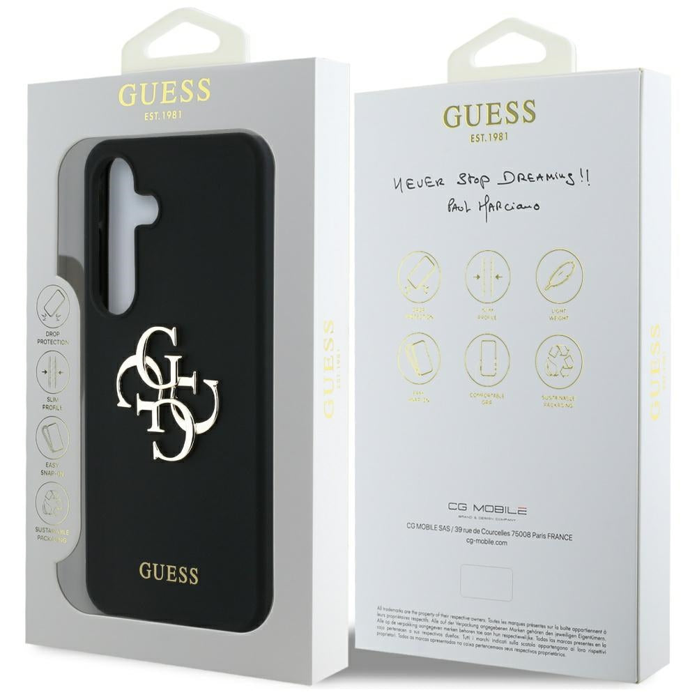 Θήκη για Samsung Galaxy S25 Ultra S938, Guess, 4G Big, Μαύρη
