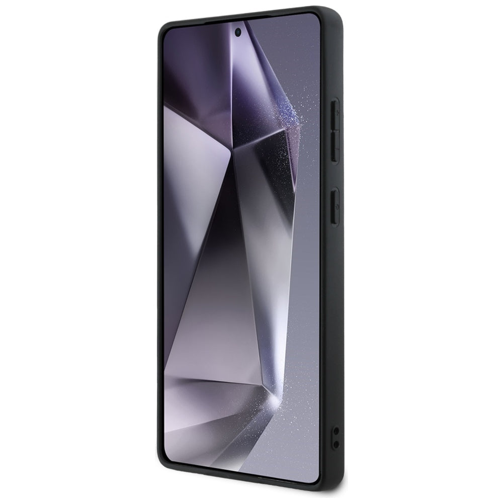 Θήκη για Samsung Galaxy S25 Ultra S938, Guess, Grained Hot Stamp 4G Triangle, Μαύρη