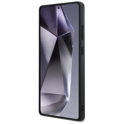 Θήκη για Samsung Galaxy S25 Ultra S938, Guess, Grained Hot Stamp 4G Triangle, Μαύρη