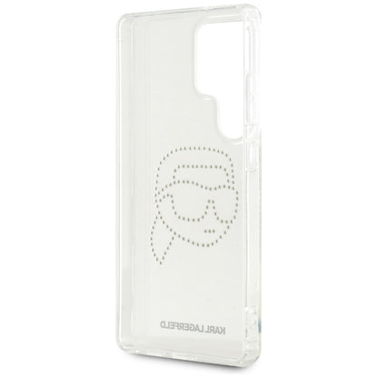 Θήκη για Samsung Galaxy S25 Ultra S938, Karl Lagerfeld, IML Rhinestones Karl's Head, Διάφανη