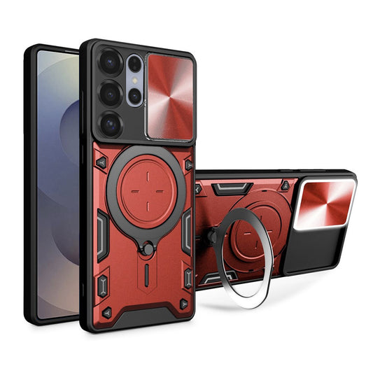 Θήκη για Samsung Galaxy S25 Ultra S938, Techsuit, CamGuard Pro, Κόκκινη