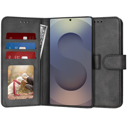 Case for Samsung Galaxy S25 Ultra S938, Techsuit, Diary Book, Black
