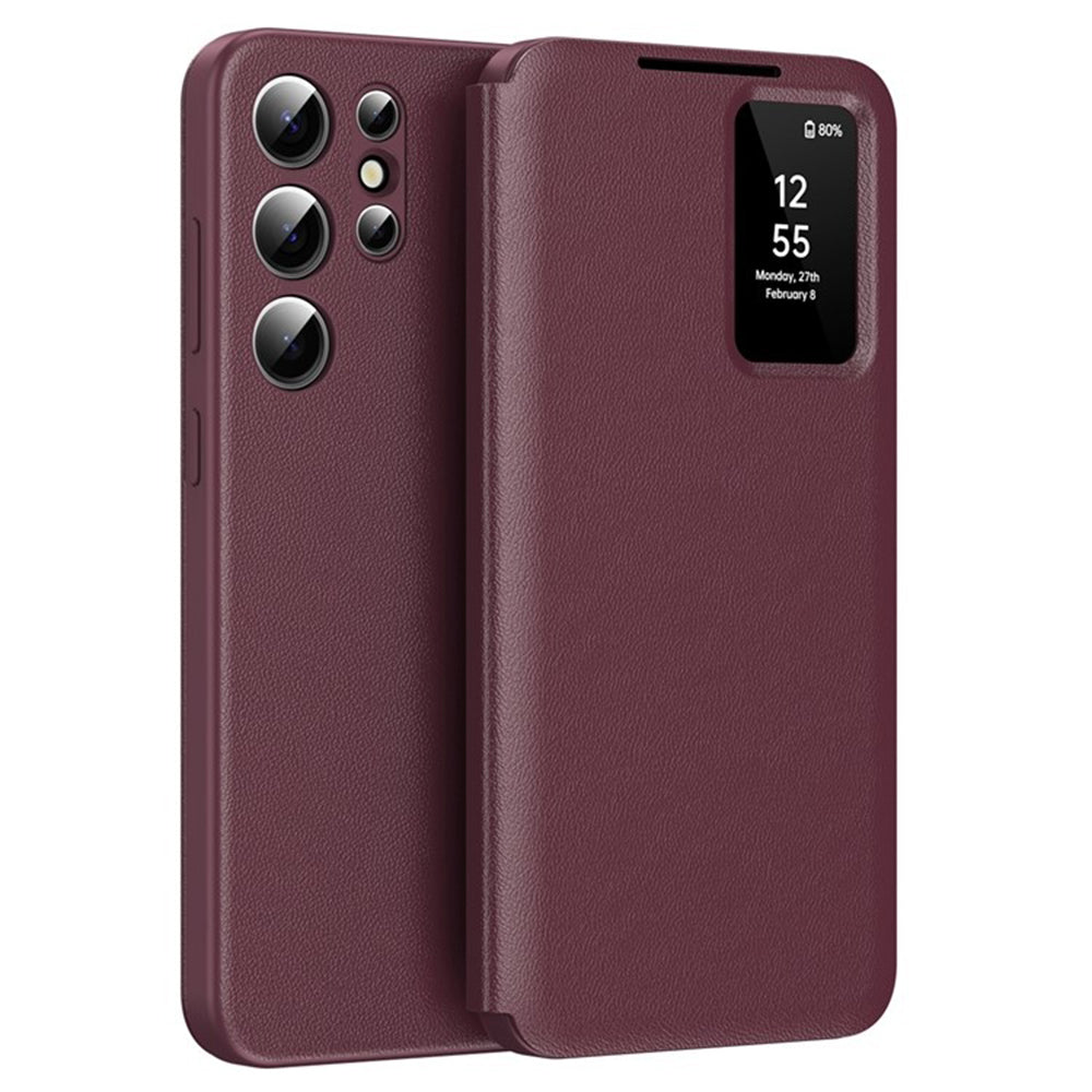 Θήκη για Samsung Galaxy S25 Ultra S938, Techsuit, SmartView, Κόκκινο