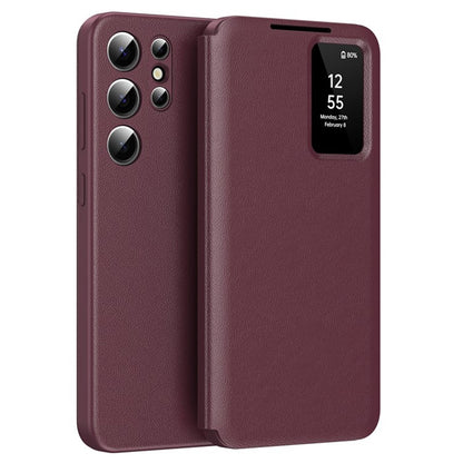 Θήκη για Samsung Galaxy S25 Ultra S938, Techsuit, SmartView, Κόκκινο