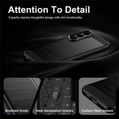 Case for Samsung Galaxy S26 FE / S25 FE, Techsuit, Carbon, Black