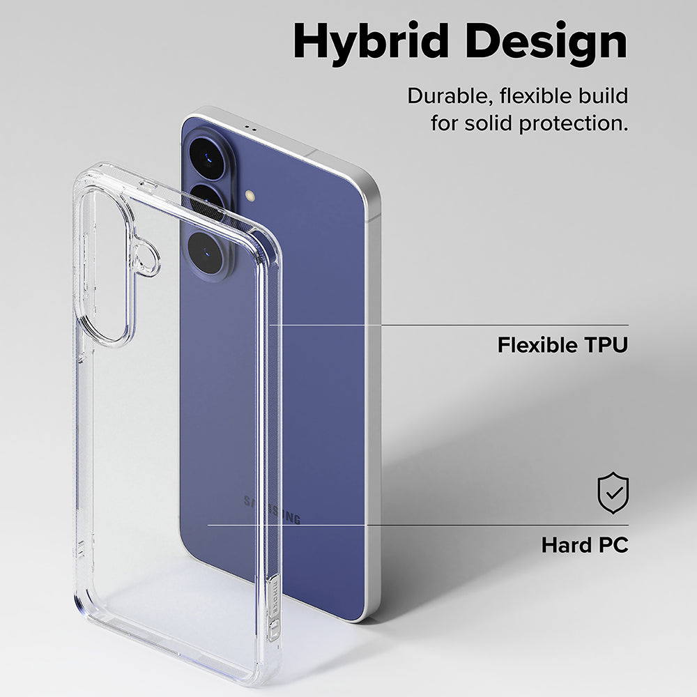 Case for Samsung Galaxy S26 FE S741, Ringke, Fusion, Transparent