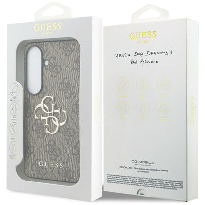 Θήκη για Samsung Galaxy S26 Plus S947, Guess, 4G Big Logo, Καφέ