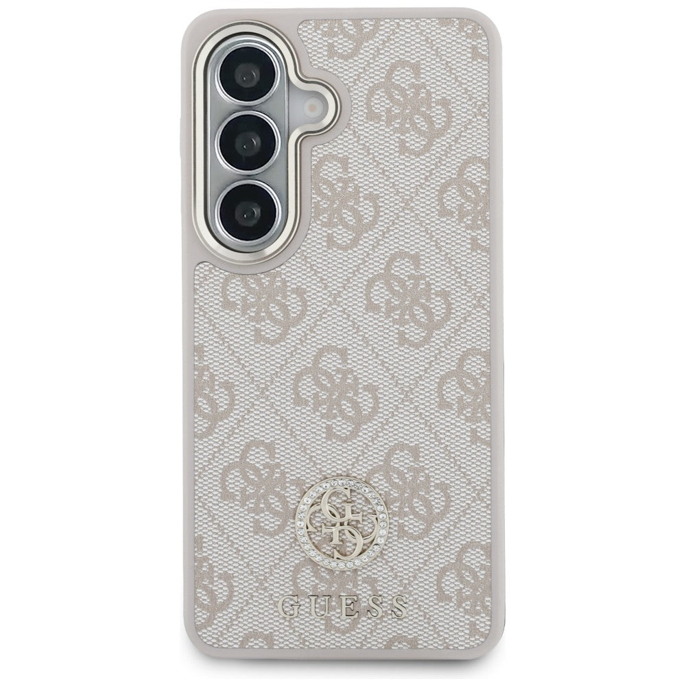 Θήκη για Samsung Galaxy S26 S942, GUESS, 4G Big Rhinestone Triangle Strap, Ροζ