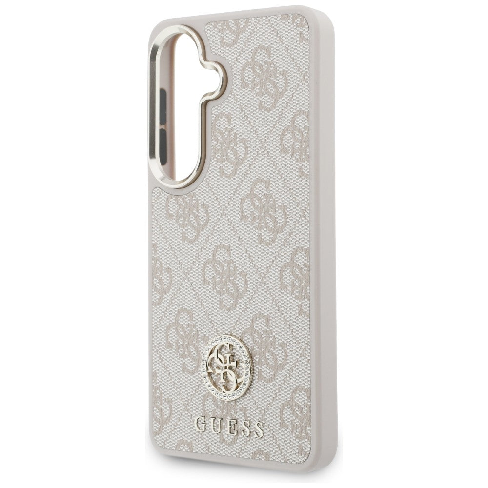 Θήκη για Samsung Galaxy S26 S942, GUESS, 4G Big Rhinestone Triangle Strap, Ροζ